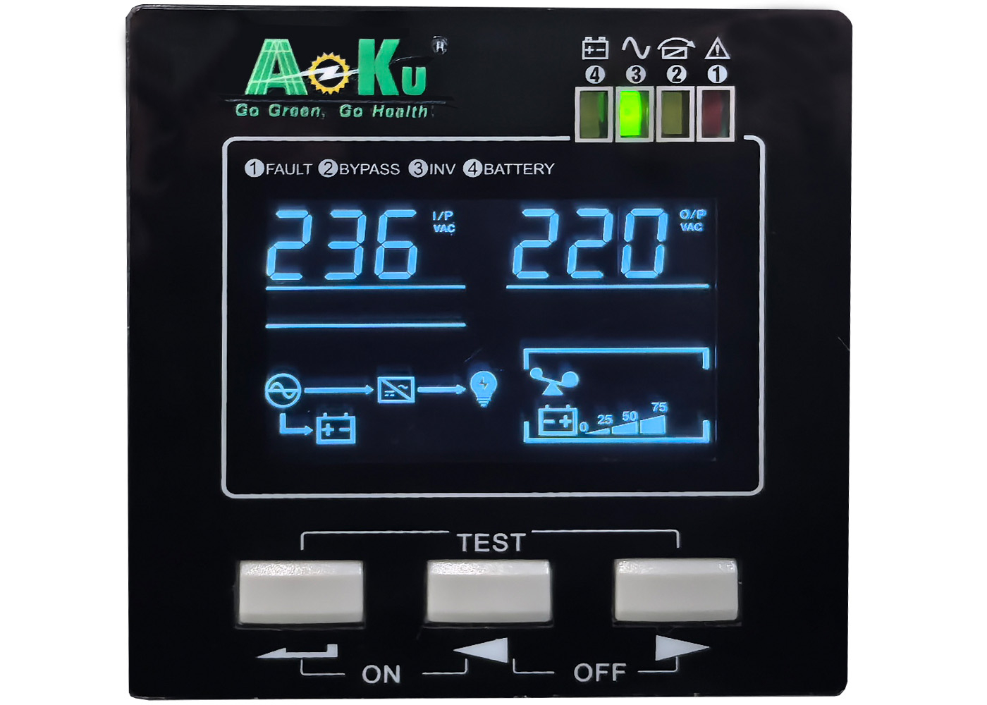 AoKu AKH-RM Series High Frequency Transformerless Rack-Mounted Online UPS (1KVA / 2KVA / 3KVA / 6KVA / 10KVA)